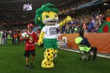Zakumi loves to play football, perform and dance 