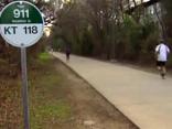 Flasher Covered in Body Paint Interrupts Morning Jog