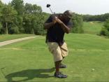 Big Man Golfing
