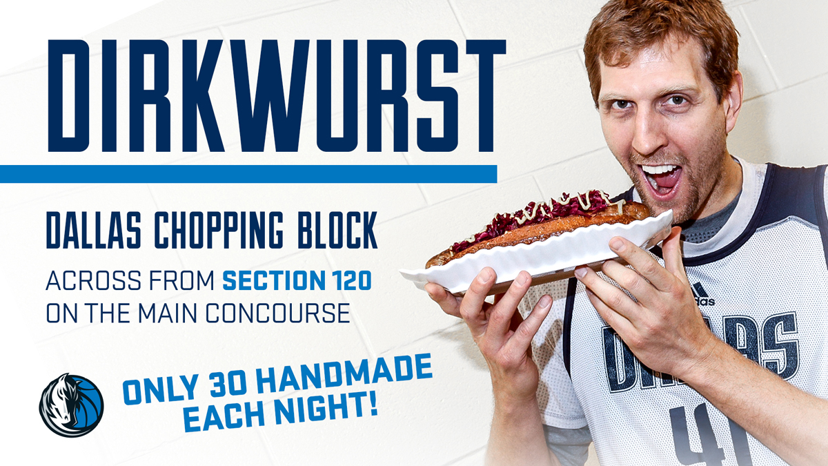 Dallas Mavericks Introduce 'Dirkwurst'