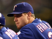 Hamilton Snaps Out of Slump, Rangers Take Double-Header