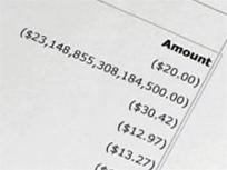 Wow! A Quadrillion-Dollar Credit Card Bill