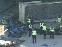 Driver Dies After Rock Hauler Crushes Car