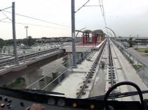 Last Parts of Green Line Pulling Into the Station