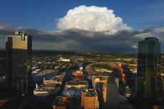 Fall Storms Bring Storm Clouds and Rainbows