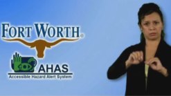 Fort Worth Gives Weather Warning in Sign Language