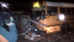 School Bus Crashes Into FW Home