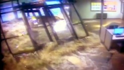RAW VIDEO: Flood Waters Crash Through Campus