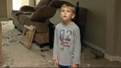 6-Year-Old Visits Home Damaged by Tornado
