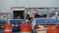 FedEx Truck Overturns on Loop 820