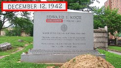 Ed Koch Tombstone Has Wrong Birth Date