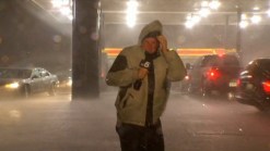 Rain, Hail Pound Truck Stop Near Denton
