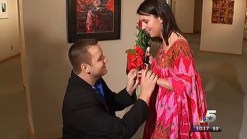 Man Proposes on NBC 5 News at 10 PM