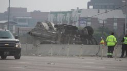 Overturned Truck Snarls Richardson Traffic