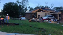 Cleburne Homes Damaged by Tornado