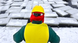 Inmates Build Giant Ice Palace