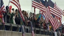 Thousands Line Road for Kyle Procession