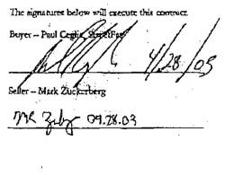 Alleged Early Facebook Contract Revealed