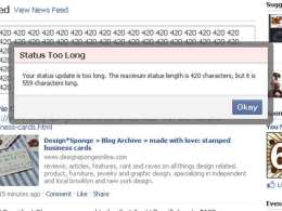 Was Facebook Stoned When They Chose Status Limit?