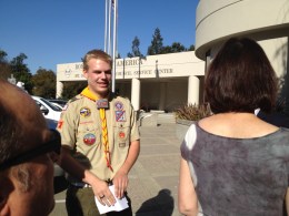 Gay Boy Scout Hopeful of National Change