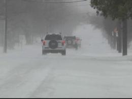Snow and Ice Cover Roads in Denton