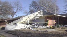 Garland Residents Survey Storm Damage