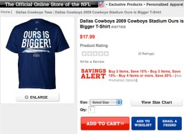 “Ours Is Bigger” T-Shirt Likely Means Yours Is Smaller