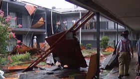Storm Blows Roof Off Apartment Complex