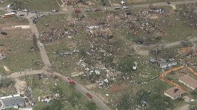 Morning Light Reveals Tornado Devastation
