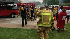 Firefighter Trapped in Six-Alarm Blaze