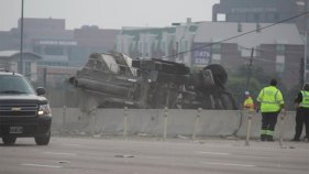 Overturned Truck Snarls Richardson Traffic