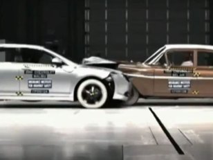 What Happens When a 59 Chevy Bel Air Crashes Into a 09 Malibu? Watch.