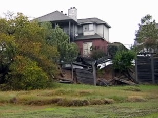 Engineers Warn House May Slip Away in Rain