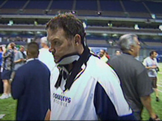 Joe DeCamillis Gets His Neck Brace Off