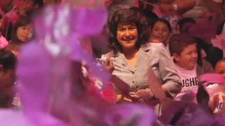 School Turns Pink in Support of Principal