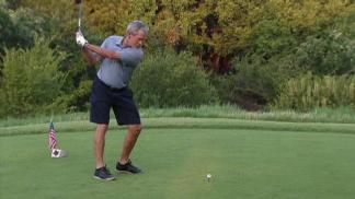 Bush Tees Off for Patriot Golf Day