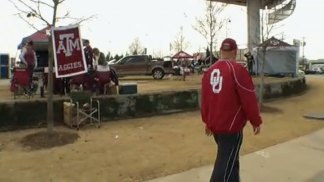 Smack Talk at Cotton Bowl Tailgating