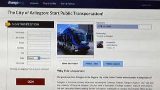 UTA Students Starts Petition for Public Transportation