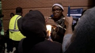 Loved Ones Remember Brown at Vigil
