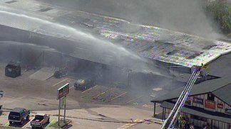 US 377 Shut Down After Keller Fire