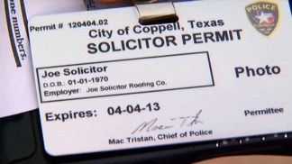 Coppell Police Enforce Anti-Solicitation Rules