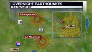 Quakes Rattle North Texas Saturday Night