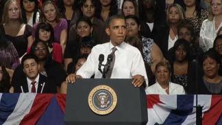 Obama Talks Jobs and Blasts Republicans