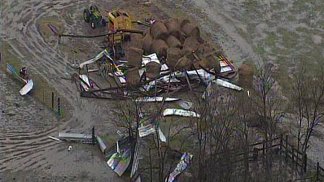 Images: Tornado Damage in Lamar County