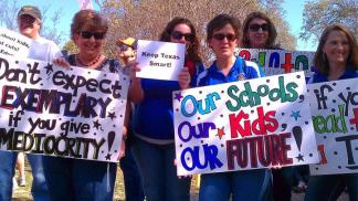 Teachers Rally in Austin