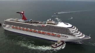 Carnival Triumph Towed in to Mobile Bay