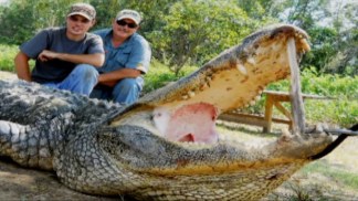 Man Kills 14ft Alligator with One Shot