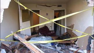 SUV Slams Into Man's Bedroom