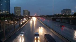 Rain Floods Low-Lying Streets