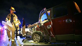 Wrong-Way Driver on the Run After Crash on I-635